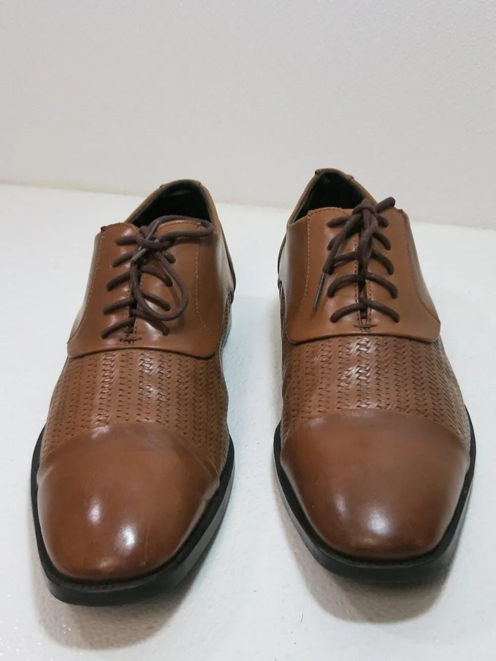 Kenneth Cole New York Dress Leather Weave Oxfords Men's Footwear Shoes Sz 11 M